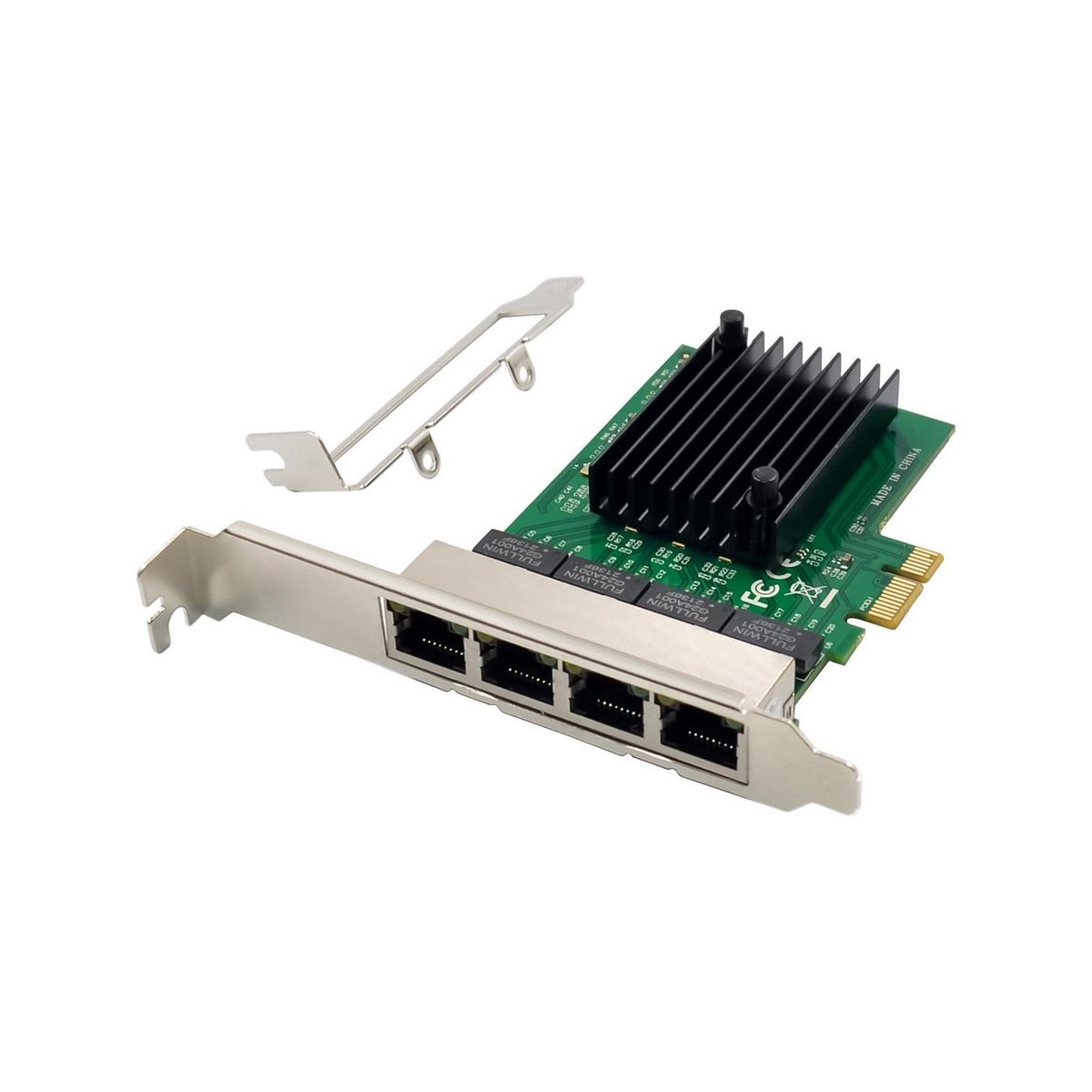 MicroConnect - network adapter - PCI Express x1 - Gigabit Ethernet x 4