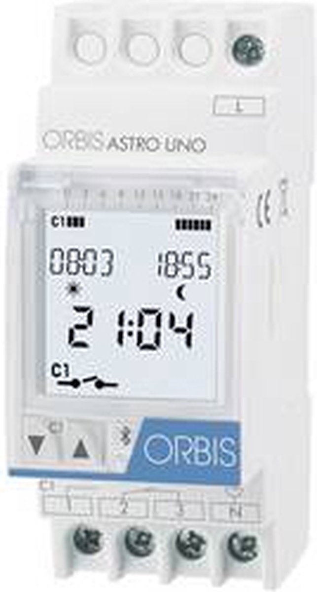 Interrupteur horaire pour rail ORBIS Zeitschalttechnik ASTRO UNO OB178112 230 V/AC 1 inverseur (RT) 16 A 250 V/AC 1 pc(s)