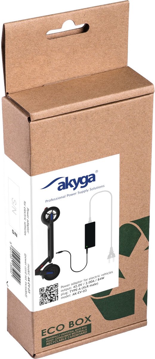 Chargeur pour batterie de vélo électrique Akyga 36 V Convient pour marque (batteries) Merida