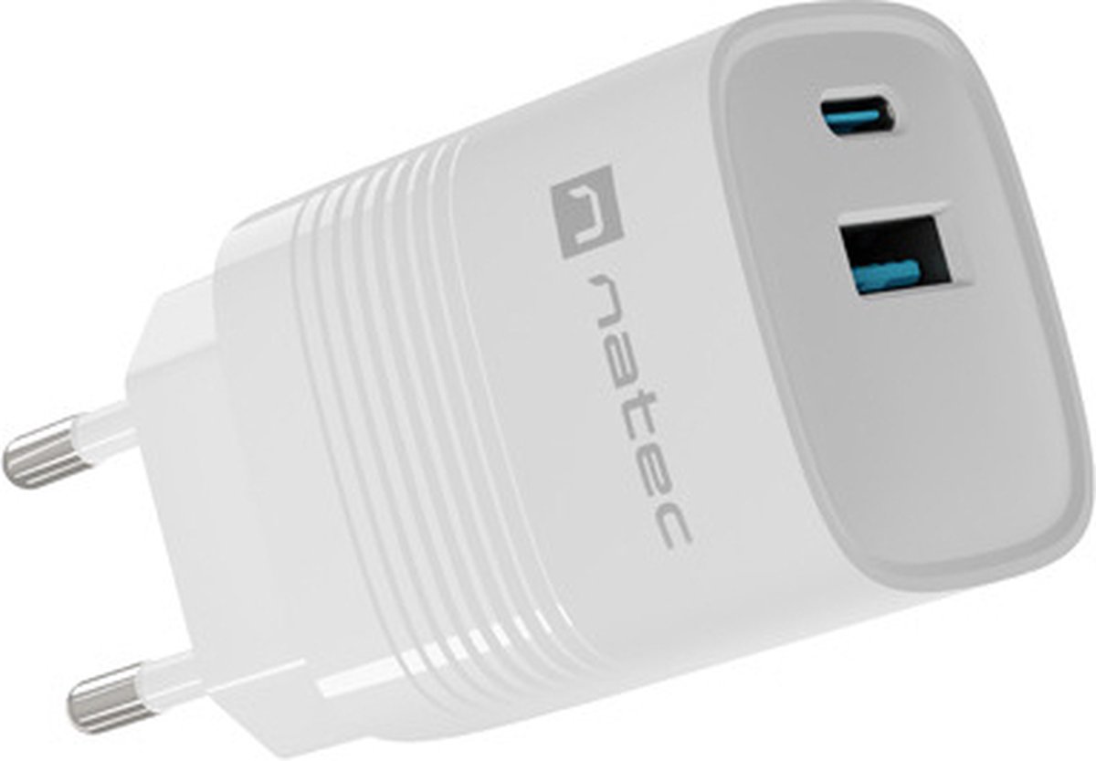 Natec Ribera power adapter - GaN - USB 24 pin USB-C - 30 Watt