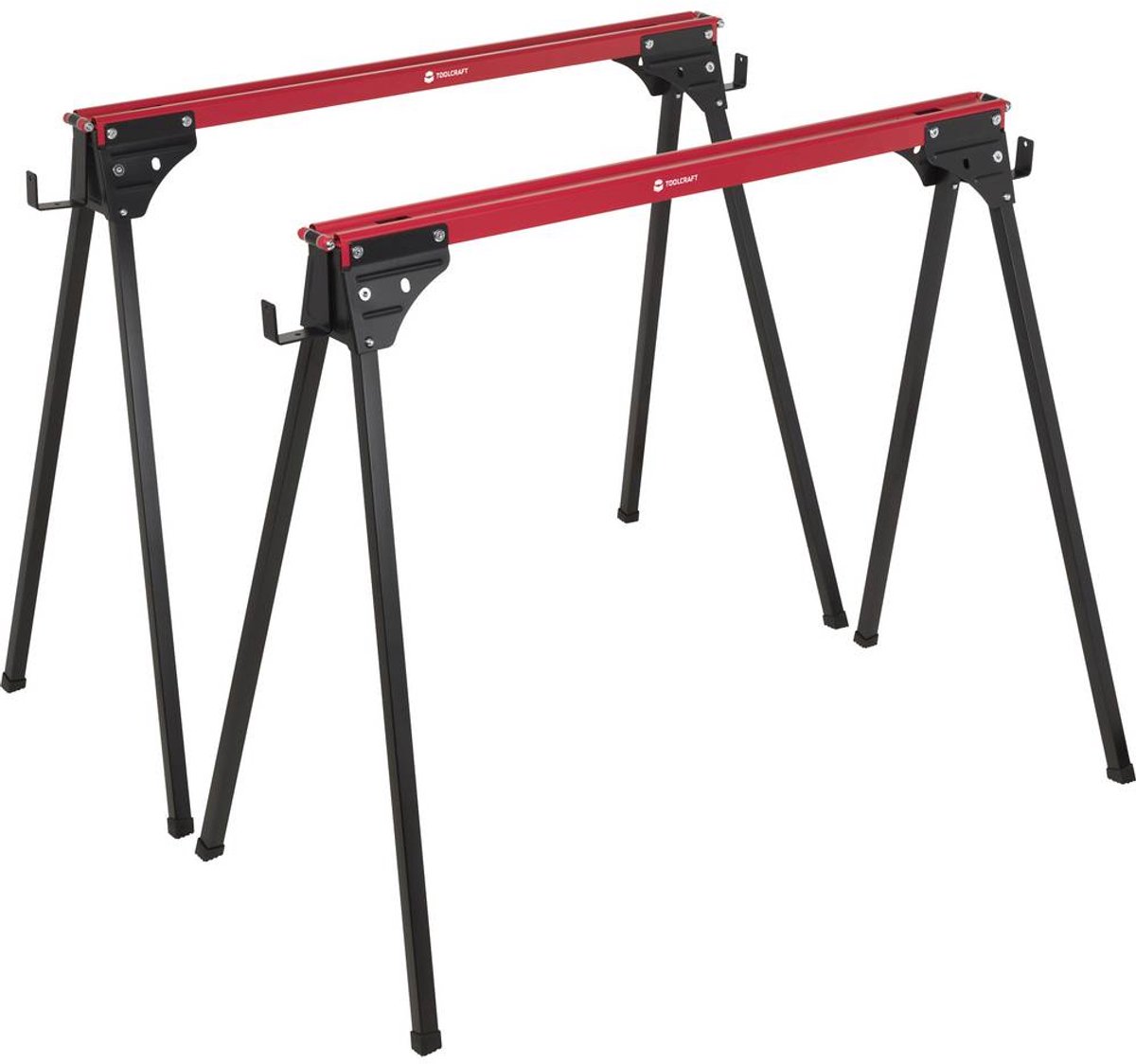 TOOLCRAFT TO-10311633 acier Chevalet de sciage pliable 230 kg (l x P) 965 mm x 480 mm 3.9 kg 2 pc(s)