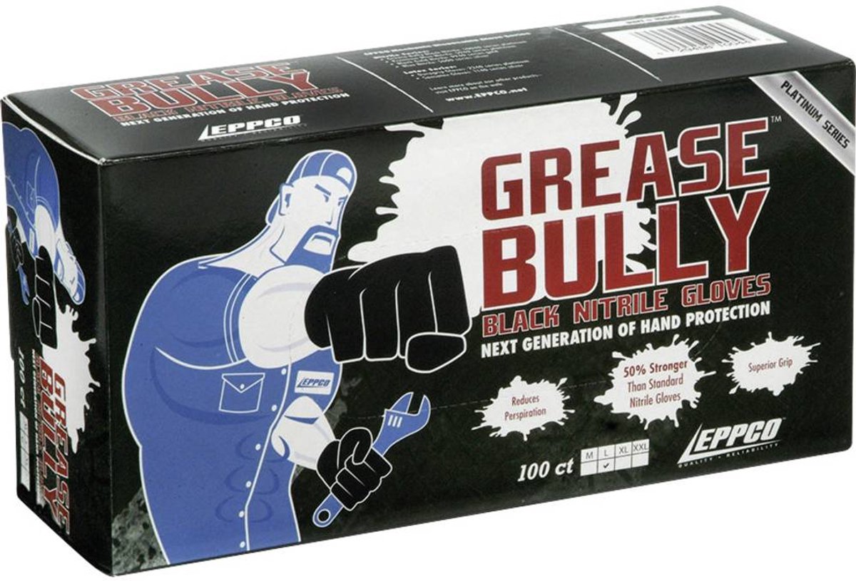 Kunzer GREASE BULLY XXL 100 pc(s) Nitrile Gants à usage unique Taille (gants): XXL EN 374-3, EN 420, EN 455