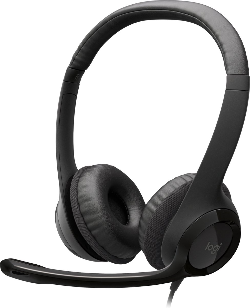 Logitech H390 USB Computer Headset - Black