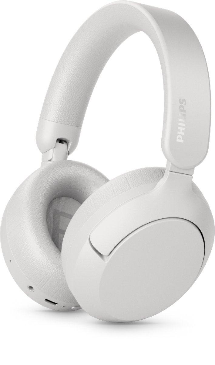 Philips TAH6000WT - headphones with mic - 3.5 mm jack USB-C