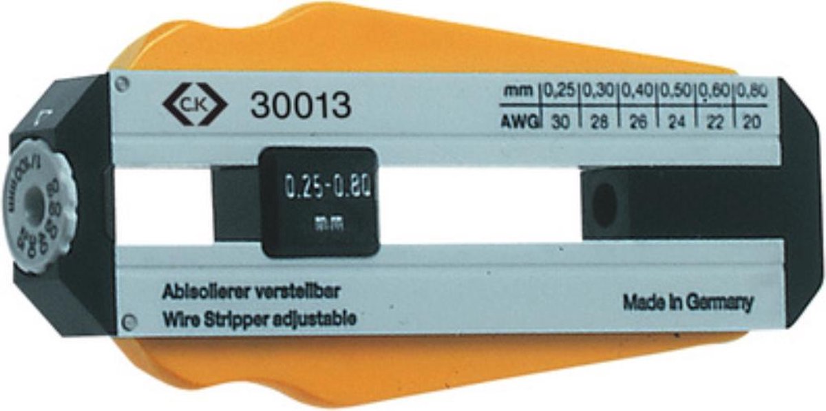 Dénudeur ajustable dune capacité de Ø 0,25 - 0,80 mm C.K. 330013