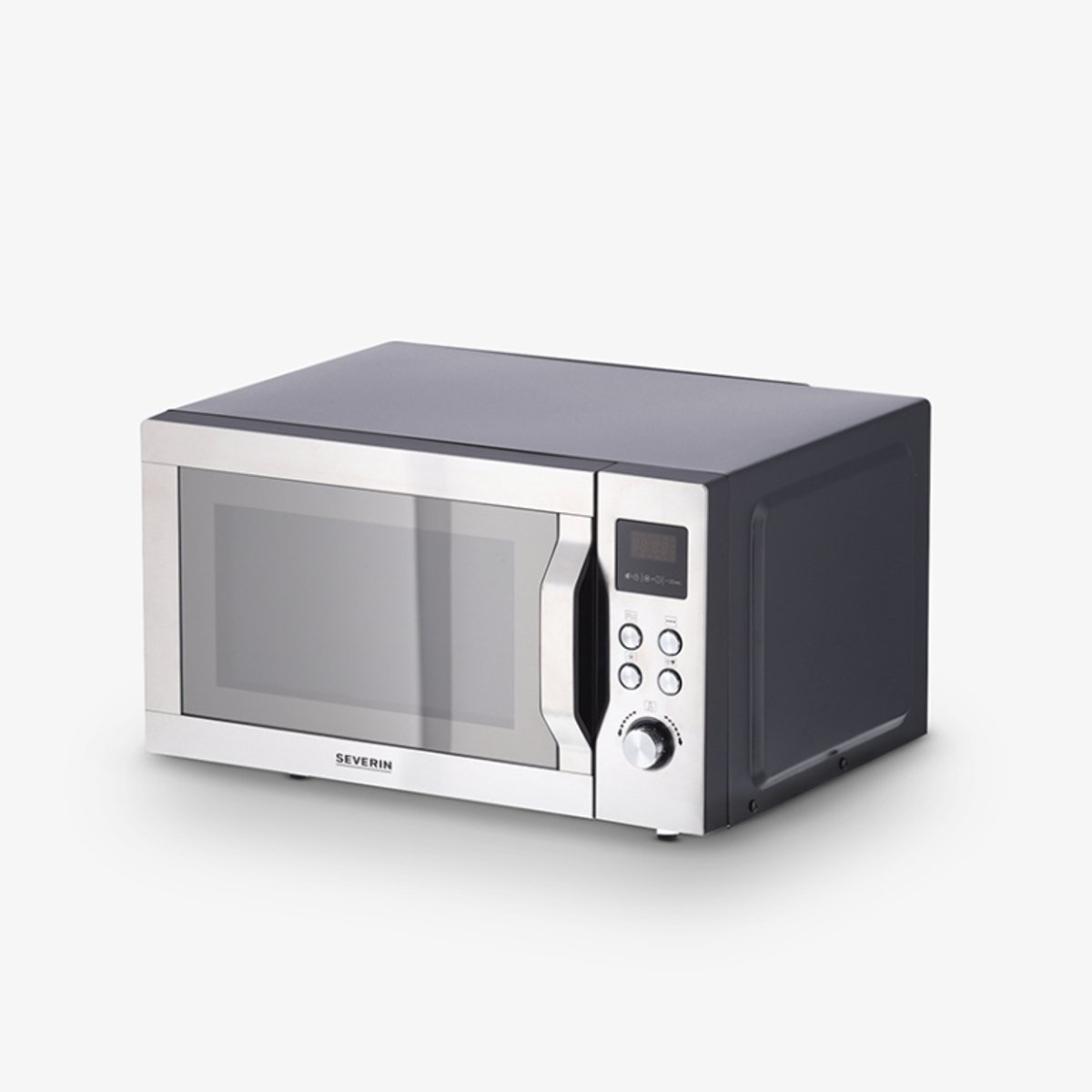 Severin MW 7777 Micro-ondes acier inoxydable, noir (mat) 900 W fonction grill