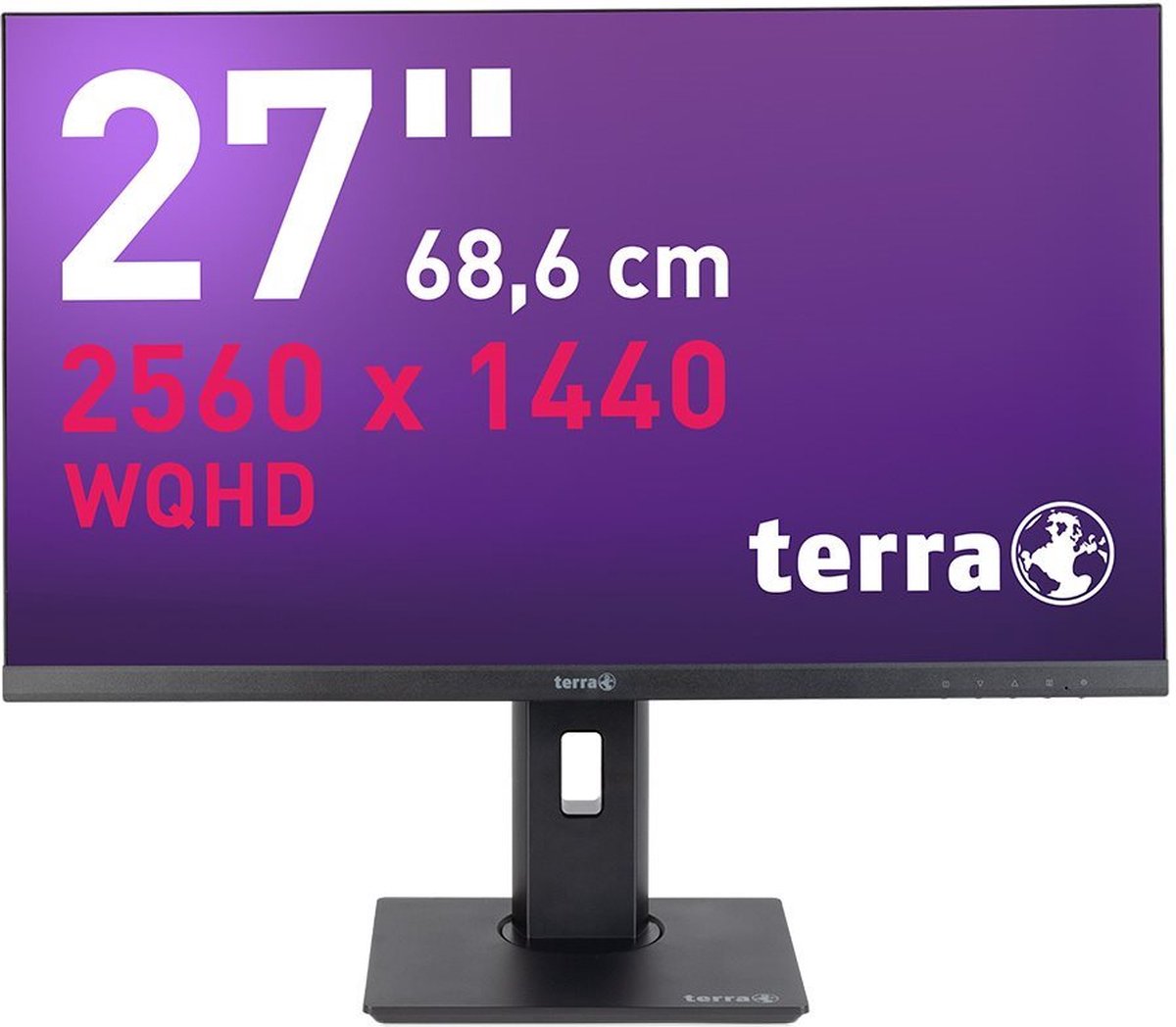 Moniteur LCD Terra 2772W CEE D (A - G) 68.6 cm 27 pouces 2560 x 1440 pixels 16:9 5 ms HDMI™, DisplayPort, USB-C®, prise casque IPS LCD