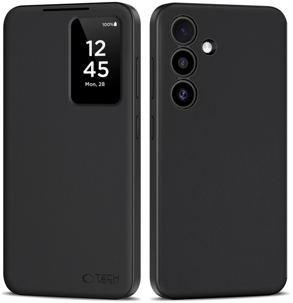Tech-Protect Smart Wallet Case for Samsung Galaxy S25 FE - matt black