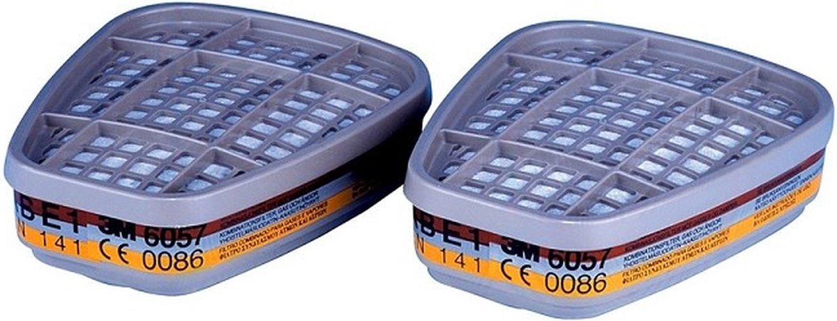 3M 6057 Gase-/Dämpfefilter ABE1 Filtre anti-gaz 8 pc(s) EN 143 DIN 143