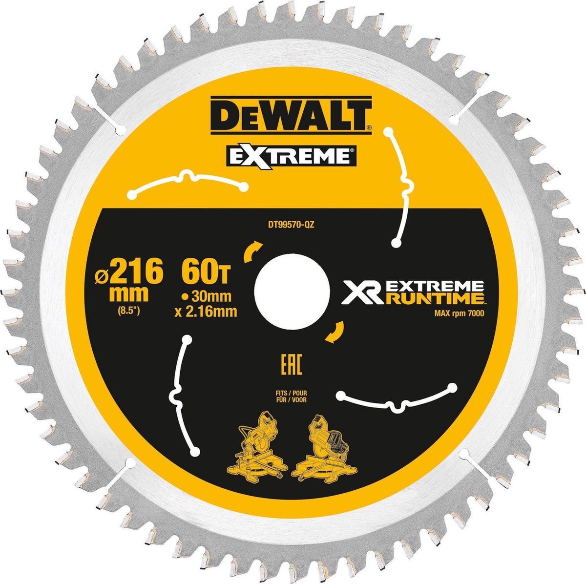 DEWALT DT99570-QZ Lame de scie circulaire 216 mm 1 pc(s)