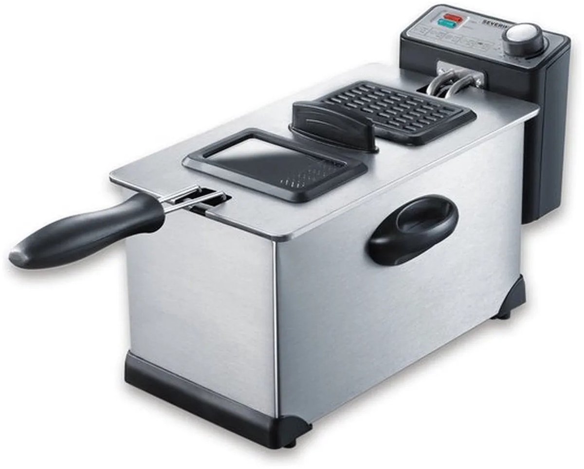 Severin FR 2431 Friteuse 3 l 2000 W protection contre la surchauffe acier inoxydable (brossé)