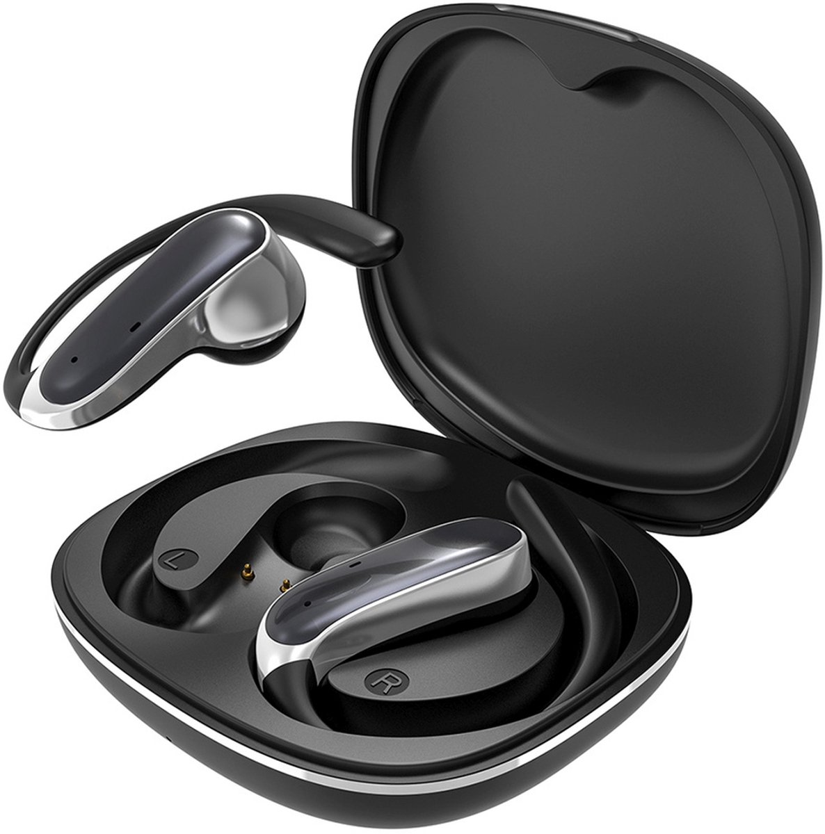 Dudao U17Z Bluetooth 5.3 OWS Headphones with Ear Hooks - Black