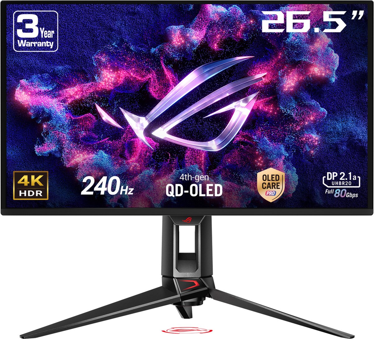 27" ASUS ROG Swift OLED PG27UCDM - 3840x2160 (4K) - 240Hz - QD-OLED - 90W USB-C - KVM switch