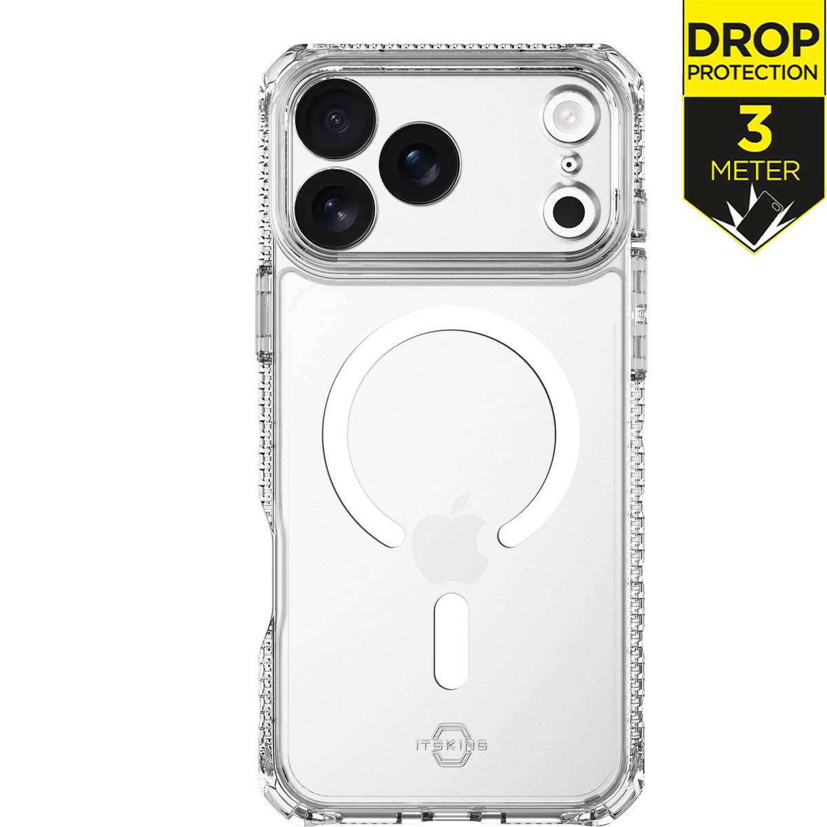 ITSKINS HYBRID MAGSAFE CLEAR cover for iPhone 17 Pro®. Transparent