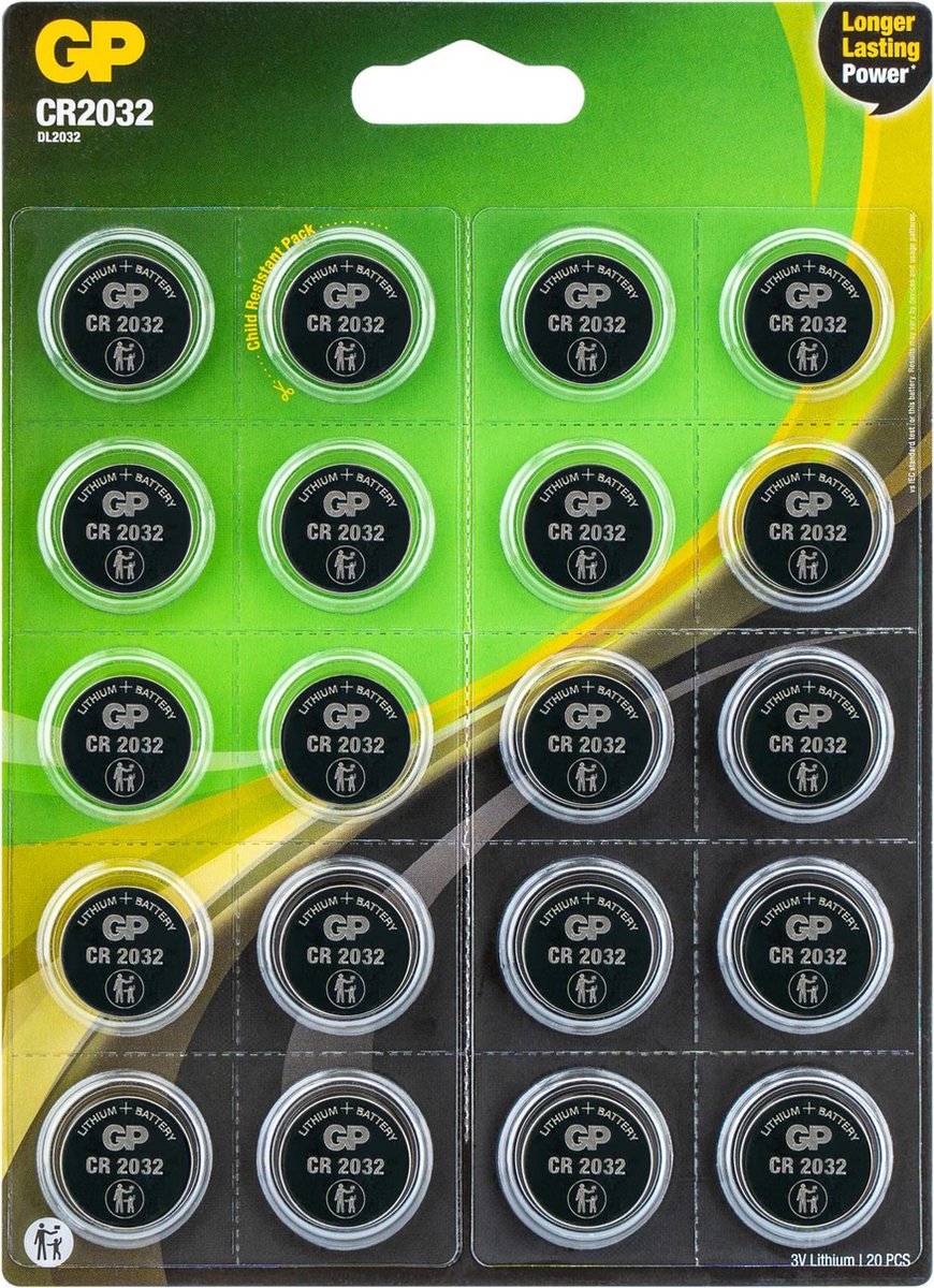 GP battery - 20 x CR2032 - Li