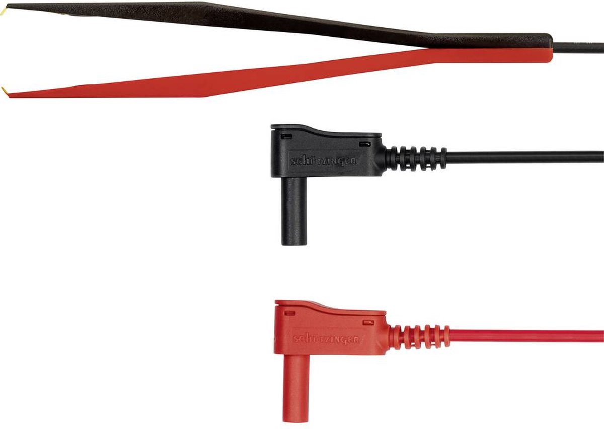 Schützinger KWML 8452 / PZ / 0.75 / 100 Cordon de mesure mâle 4 mm pointe de test noir/rouge 1 pc(s)
