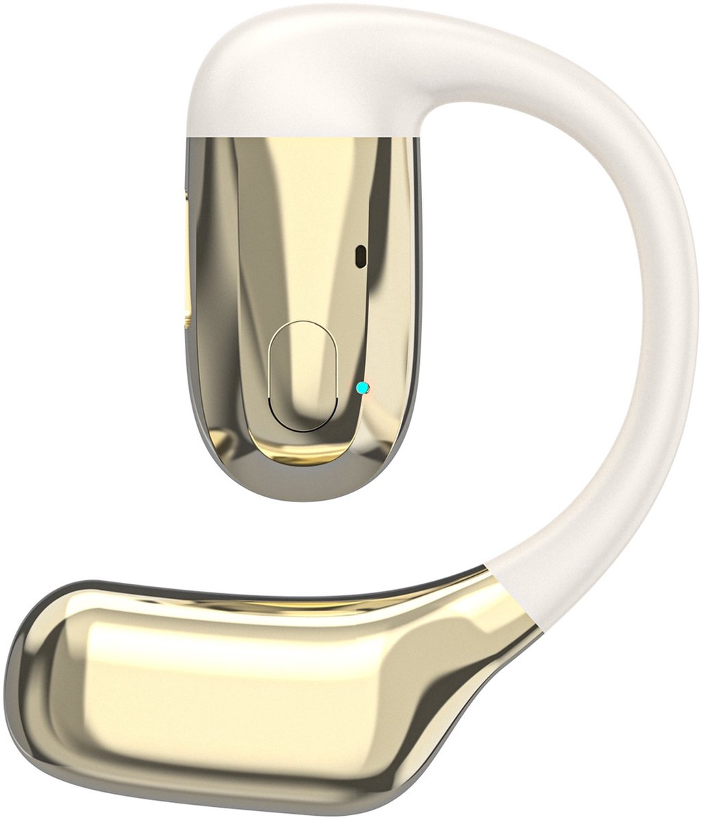 Dudao U4Pro Bluetooth Universal Earphone for Both Ears - Beige-Gold