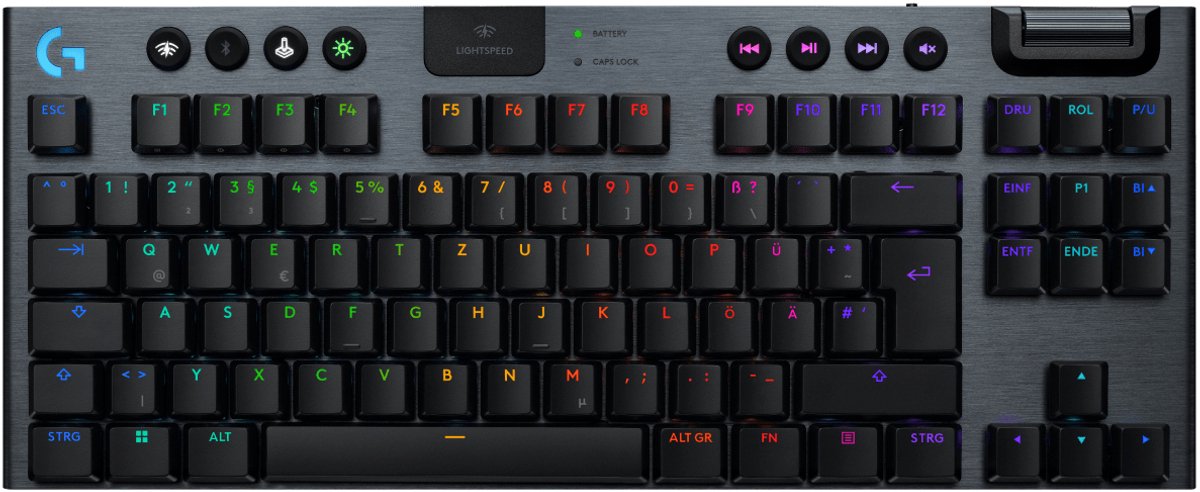 Logitech G915 X LIGHTSPEED - TKL - Clicky - 80 % (TKL) - Gaming Tastatur - Amerikansk engelsk - Sort