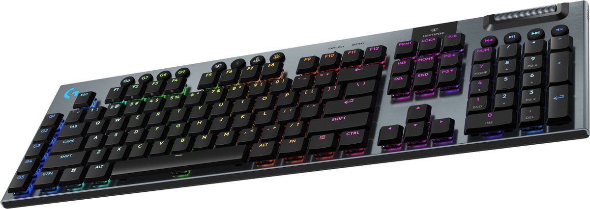 Logitech G915 X LIGHTSPEED - Tactile - 100% - Gaming Tastatur - Engelsk - UK - Sort