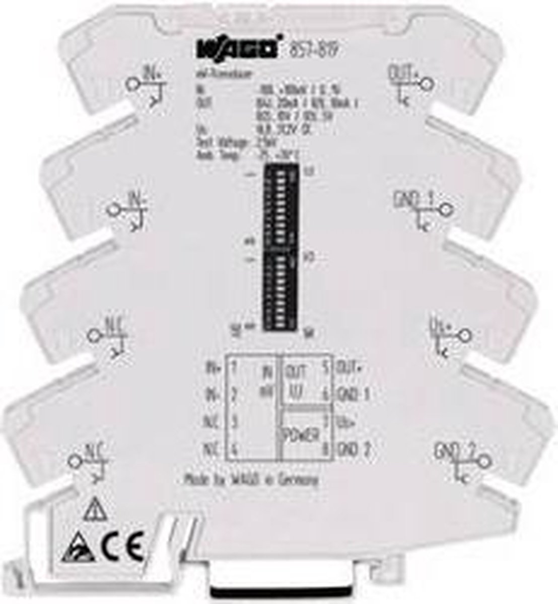Transducteur en millivolt (L x l x H) 94 x 6 x 96 mm WAGO 857-819