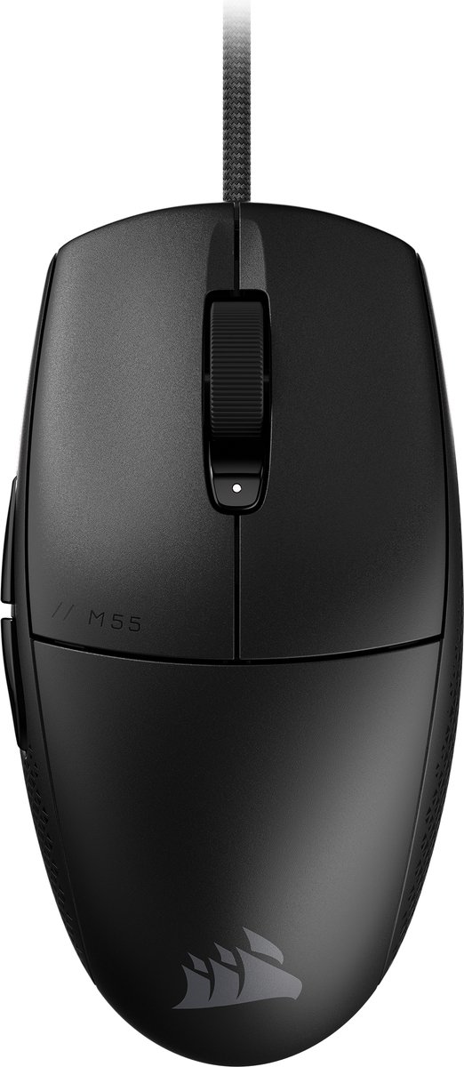 Corsair M55 - Gaming Mus - Optisk - 6 knapper - Sort