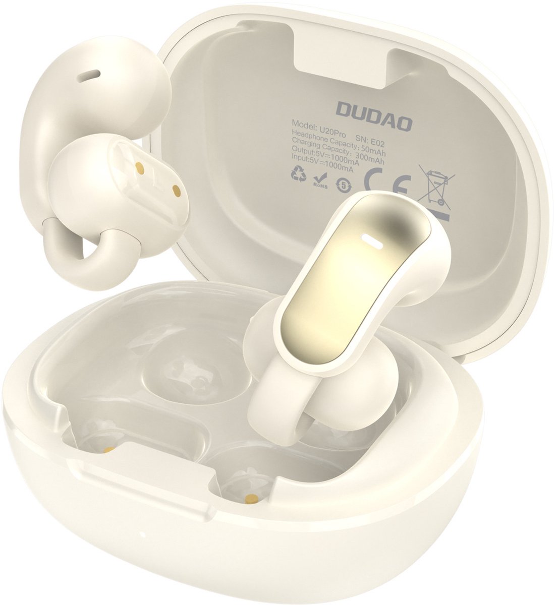 Dudao U20 Pro TWS Bluetooth Wireless Headphones - White