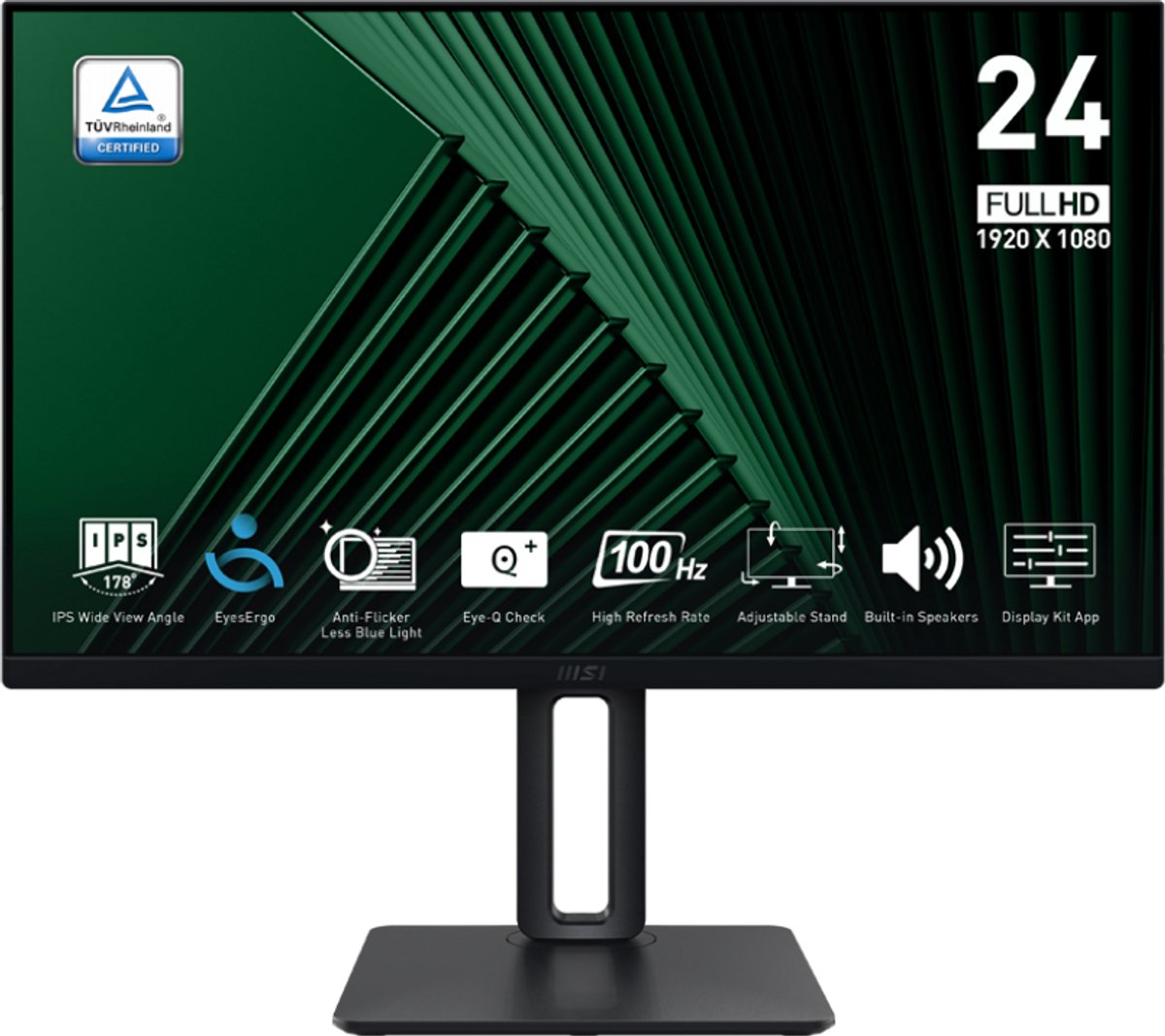 24" MSI PRO MP245PG - LCD monitor - Full HD (1080p) - 24"