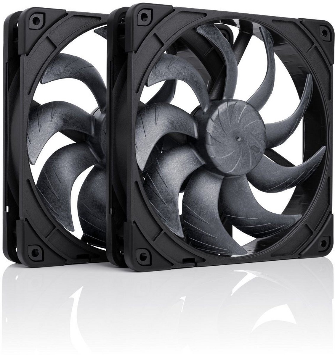 Noctua NF-A14x25 G2 PWM Sx2-PP chromax.black - Kabinet køler - 140mm - Sort