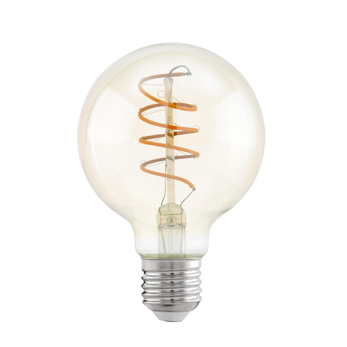 EGLO LED pære G80 Globe 4W/822 270 lumen klar E27