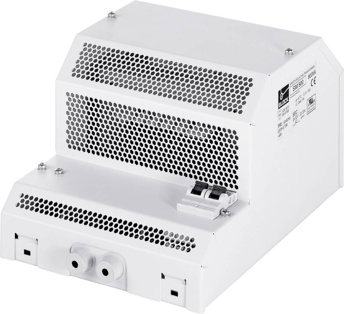 BLOCK SIM 60 Transformateur de sécurité 1 x 230 V/AC 2 x 12 V/AC 60 VA 2.50 A