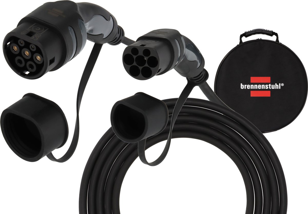 Brennenstuhl 1384000020 Câble de charge pour véhicule électrique 7 m avec capuchon de protection