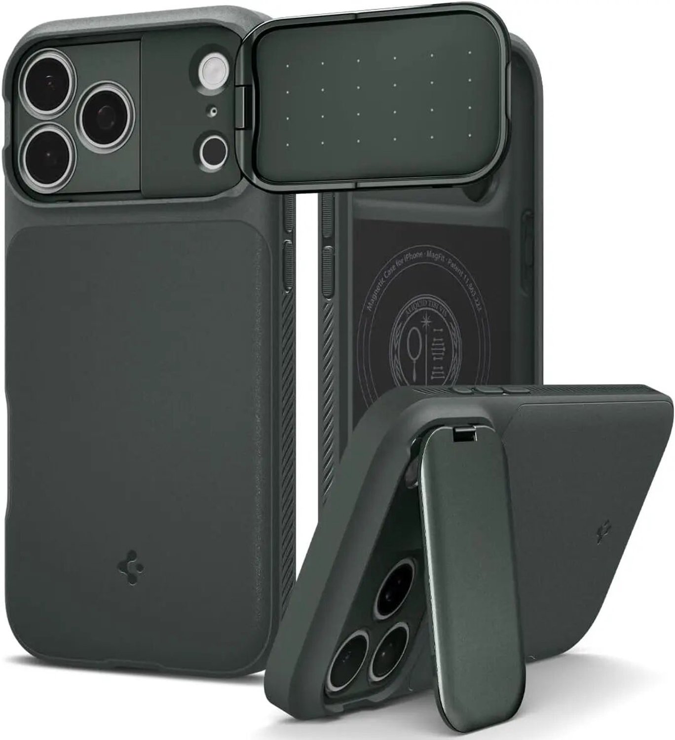 Spigen Optik Armor MagSafe - abyss green - iPhone 17 Pro