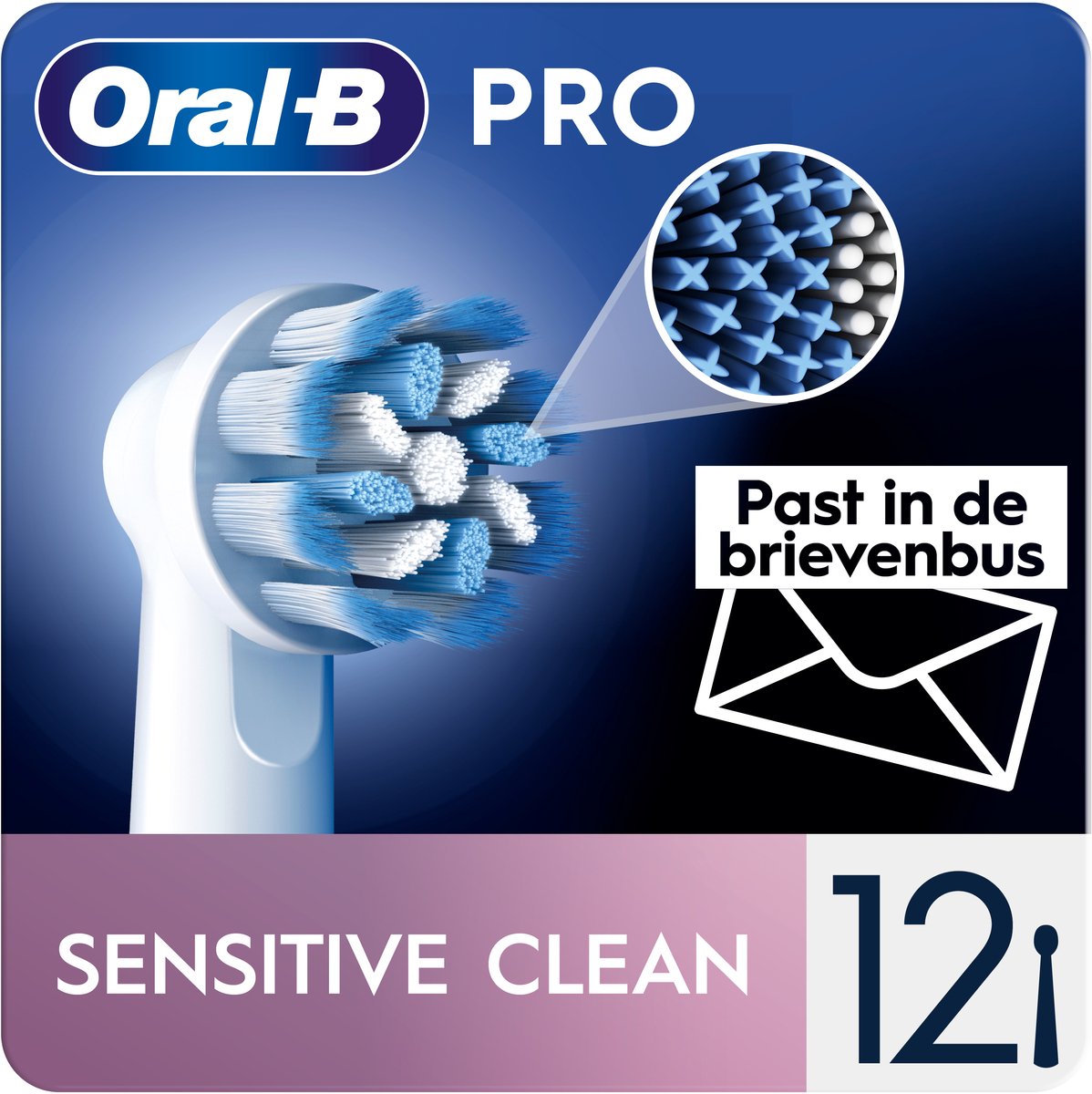Oral-B Tandbørstehoveder Sensitive Clean&Care - 12 pcs Letterbox