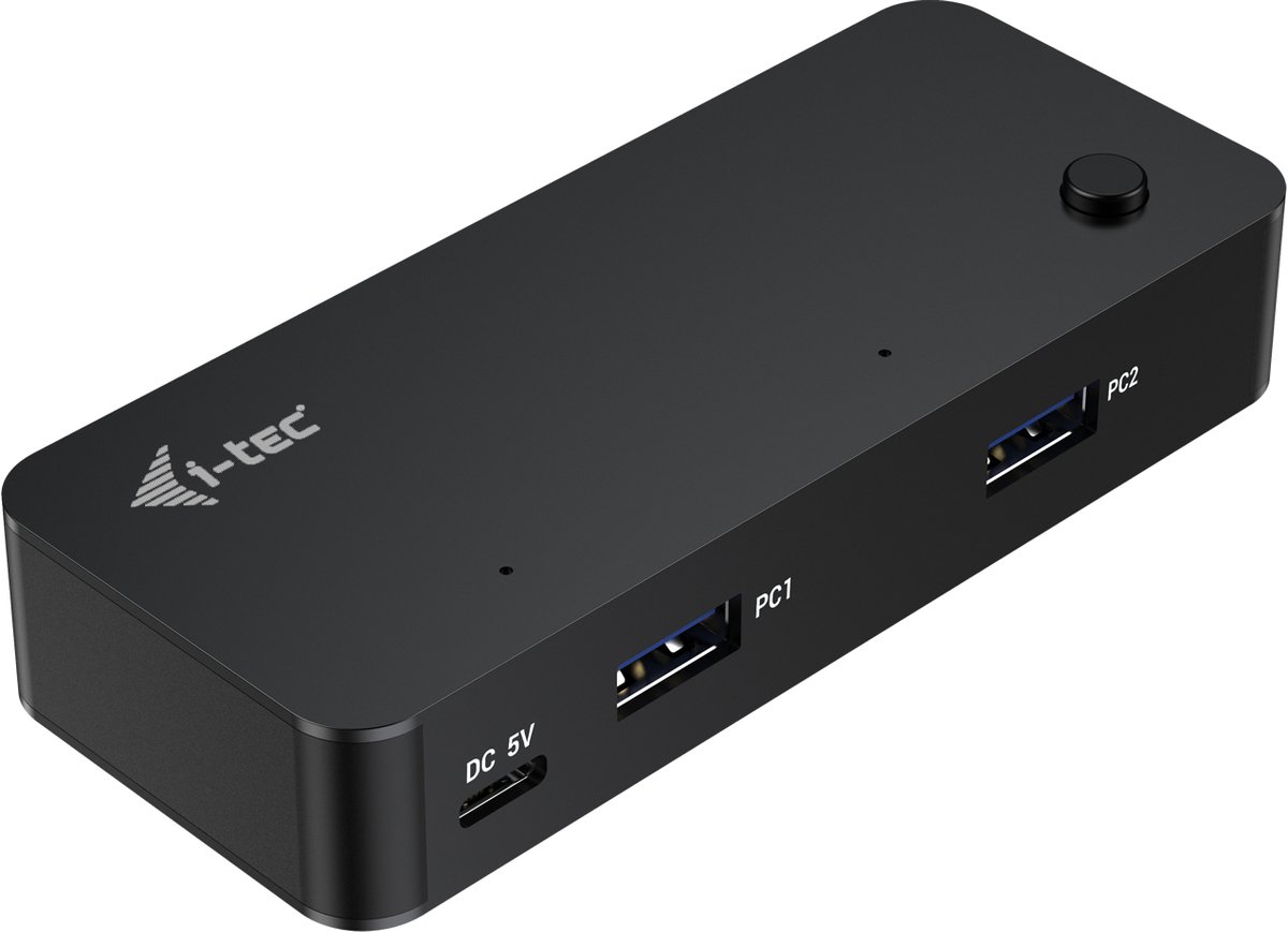 I-Tec - hub - universal KVM - 6 ports USB hub - 6 ports - Sort