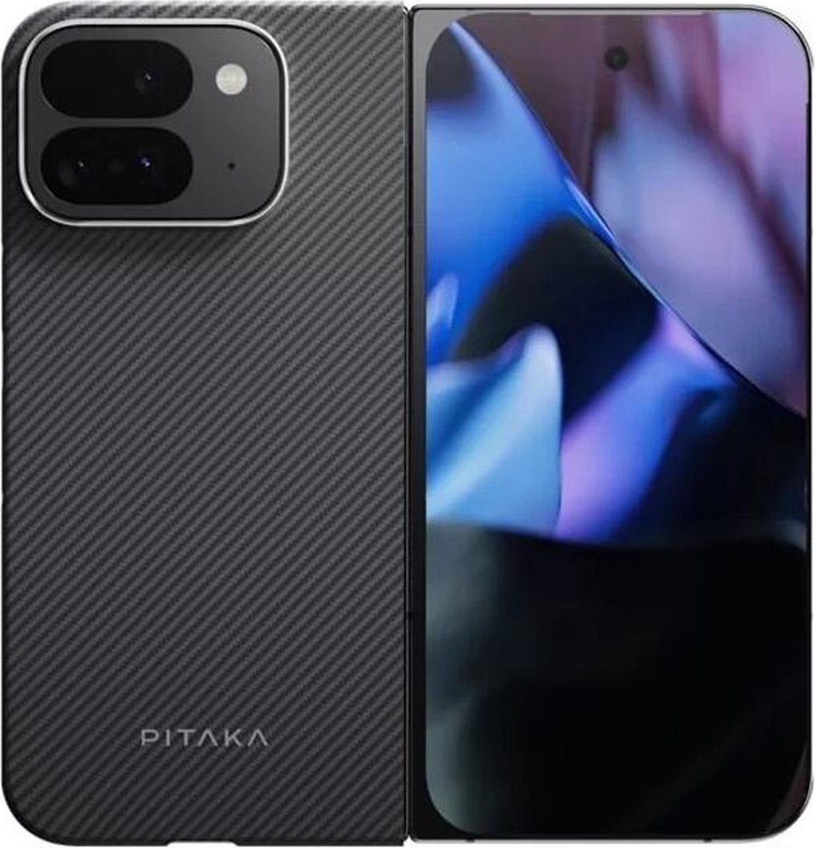 PITAKA MagEZ Case 5 Black/Grey Twill - Google Pixel 9 Pro Fold