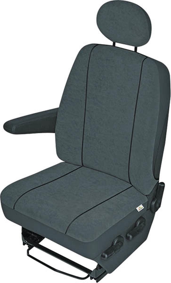 Housse de siège 1 pièce HP Autozubehör 22411 polyester anthracite siège conducteur