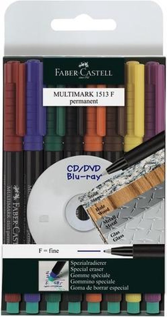 Faber-Castell Multimarker perm. F 8 ass.