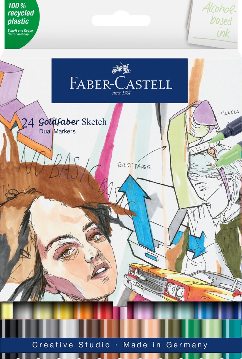 Faber-Castell Goldfaber Sketch marker 24 ass
