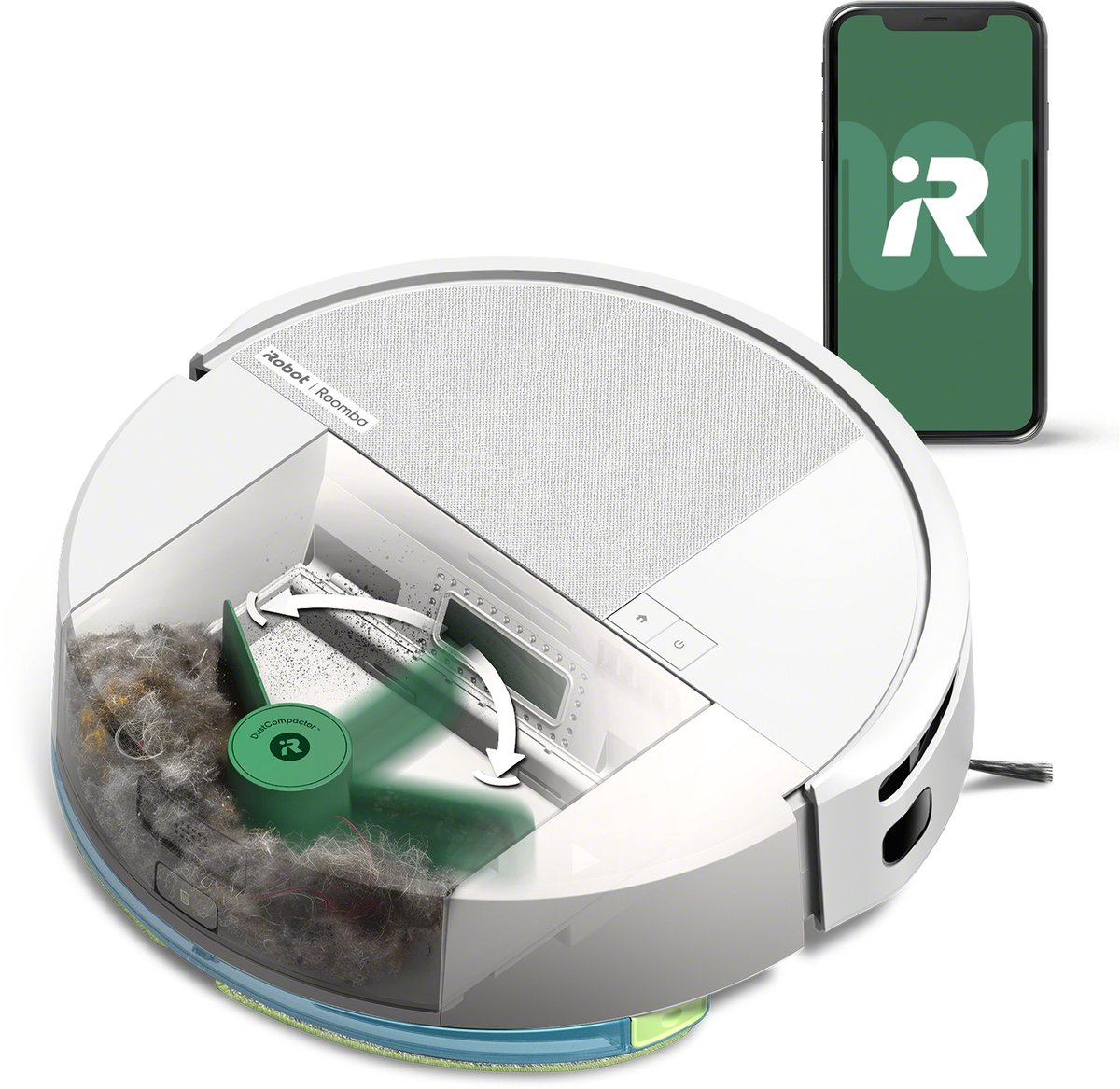 iRobot Robotstøvsuger Roomba Combo 205 AutoCompact Robotstøvsuger - Hvid