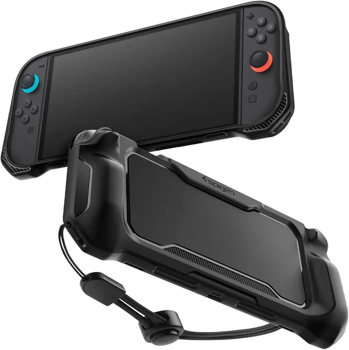 Spigen Rugged Armor - matte black - Nintendo Switch 2 - Miscellaneous Tilbehør til spillekonsol - Nintendo Switch 2