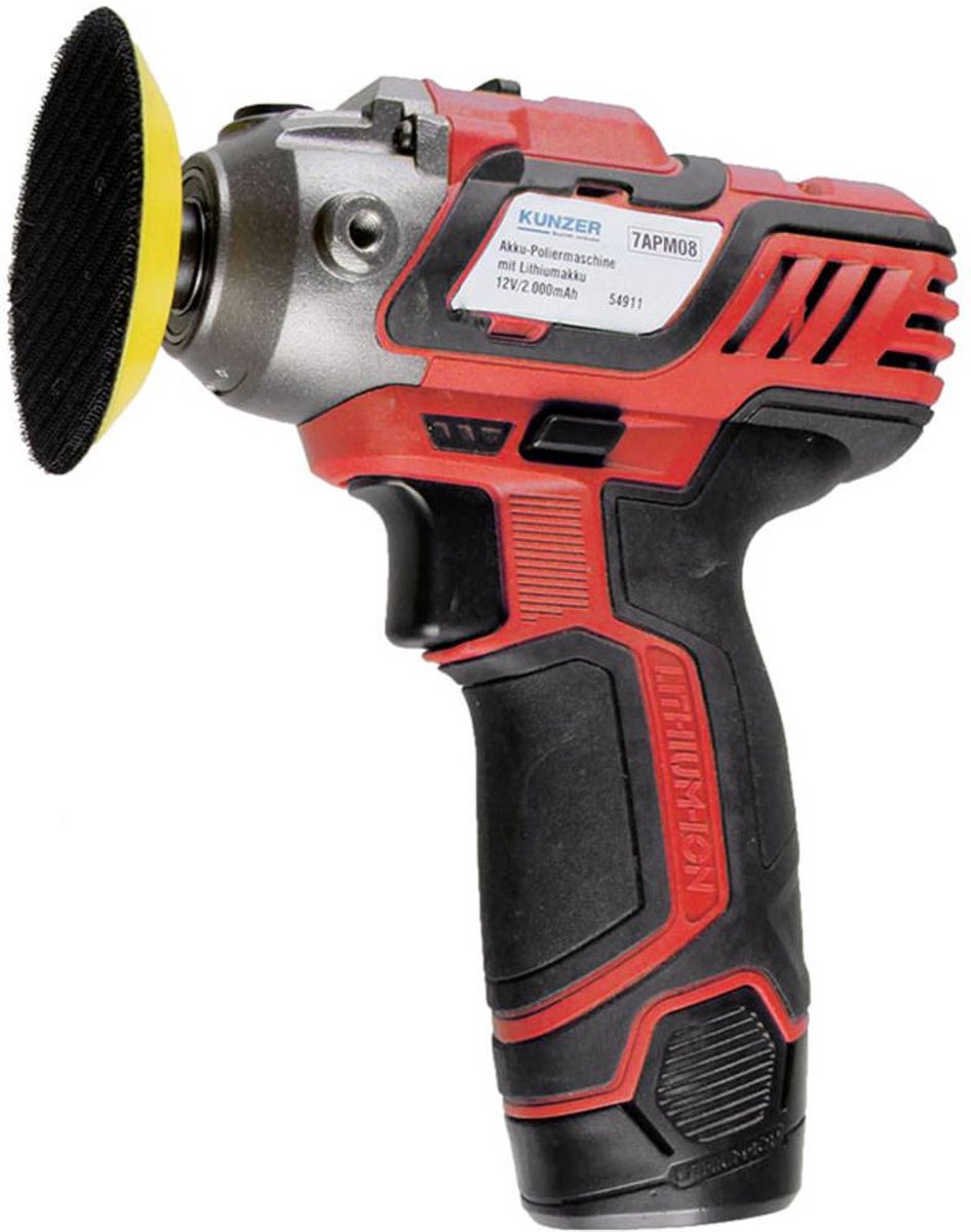 Kunzer 7APM08 Polisseuse sans fil 12 V 2800 - 8000 tr/min 75 mm