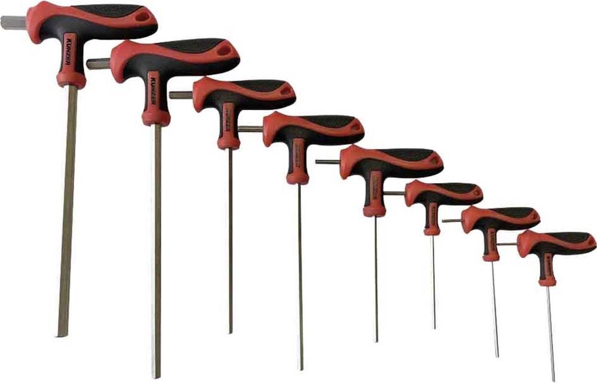 Kunzer 7TGSI08 pour latelier Clé coudée pour vis à 6 pans creux 6 pans intérieurs