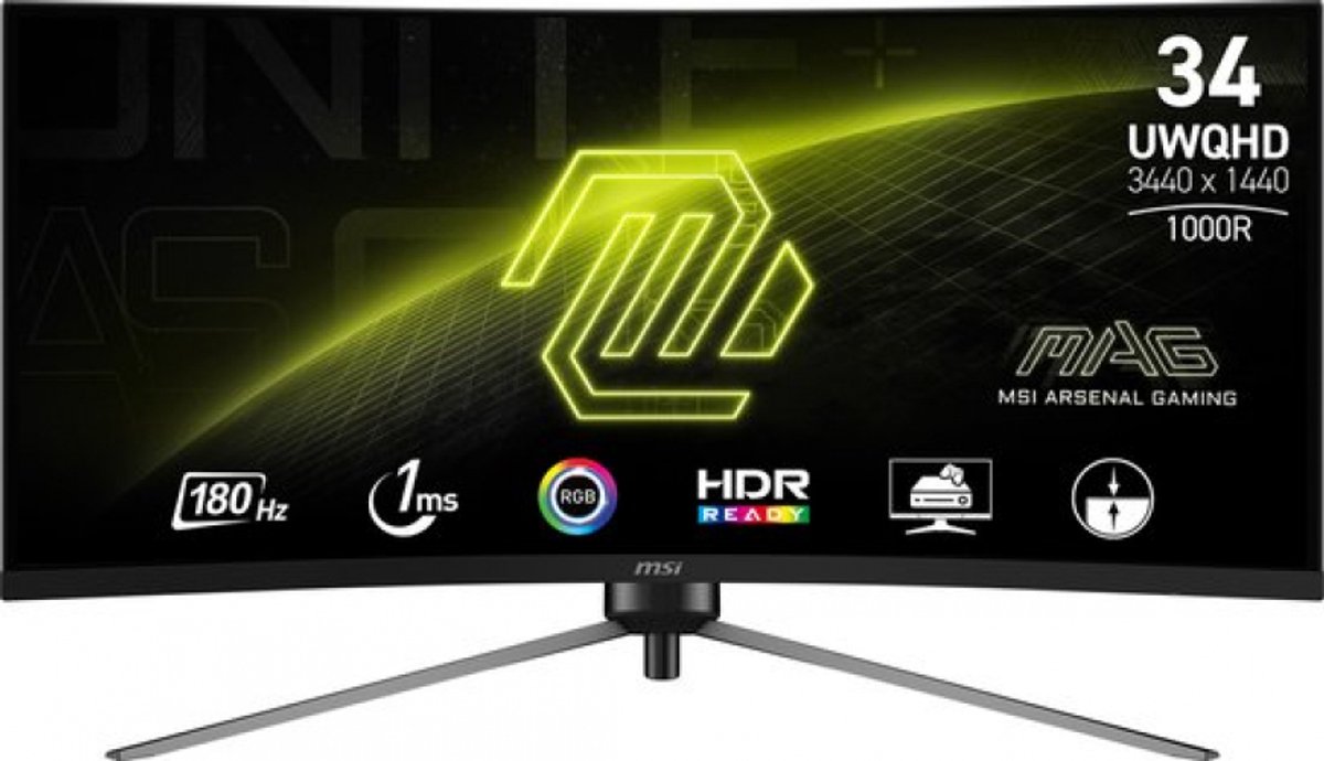 34" MSI MAG 345CQR - 3440x1440 - 180Hz - VA