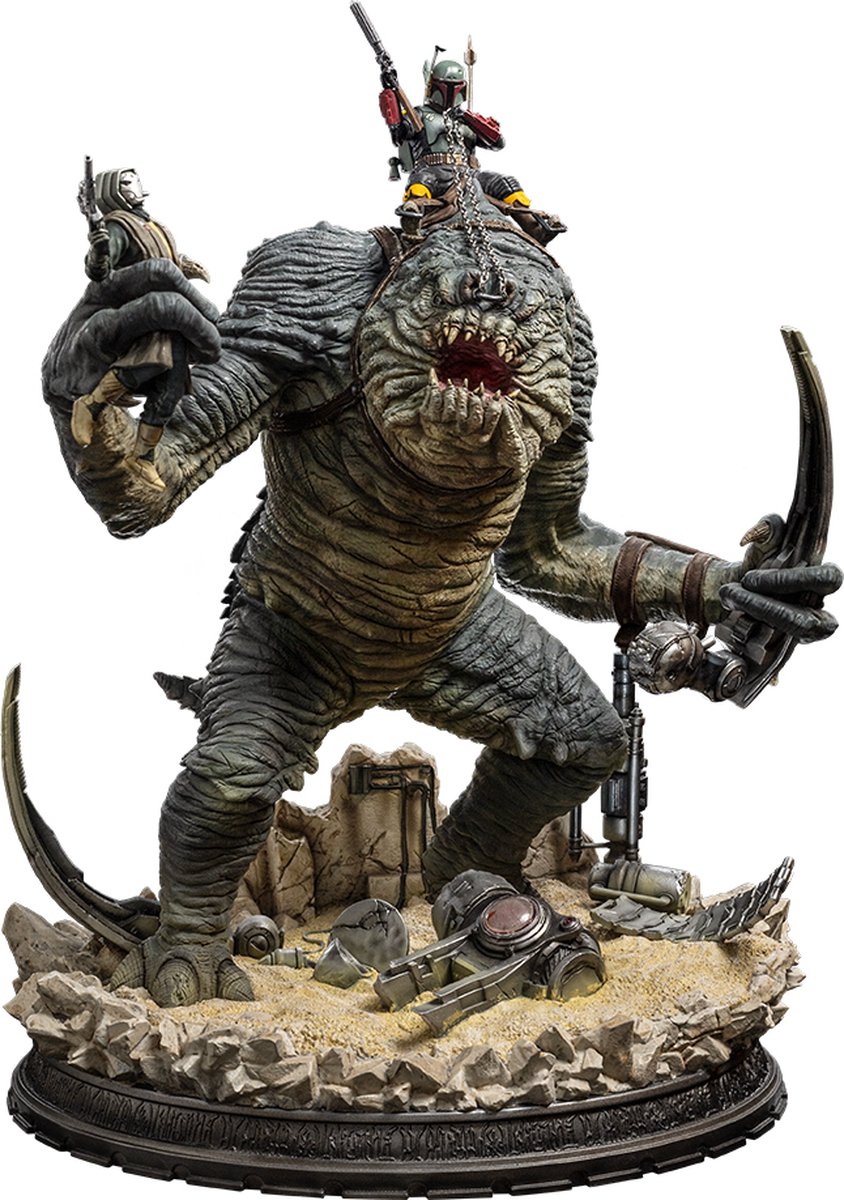 Iron Studios - Star Wars - Boba Fett & Rancor Statue Demi Scale 1/20 - Figur