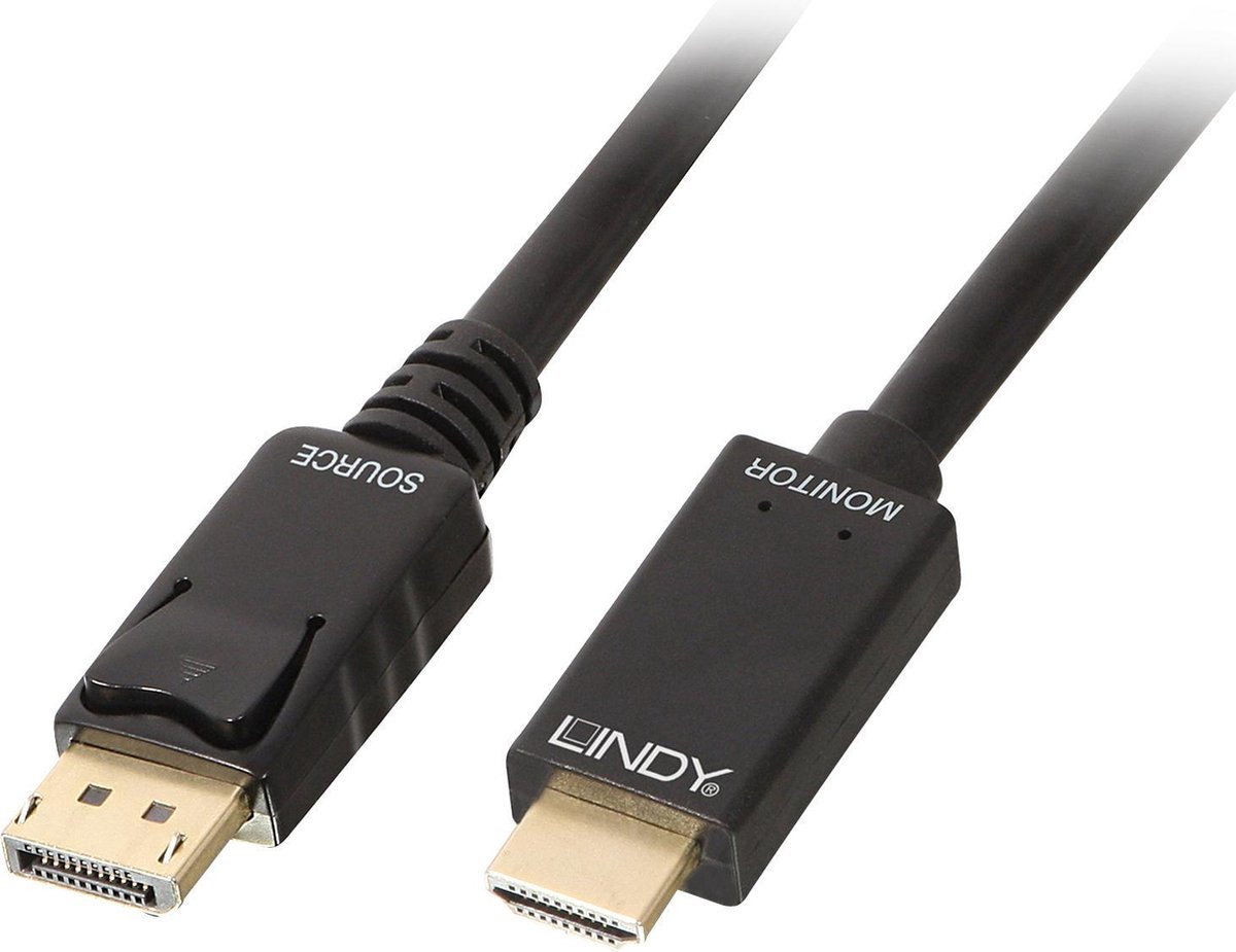 Lindy DisplayPort to HDMI Cable - 0.5m