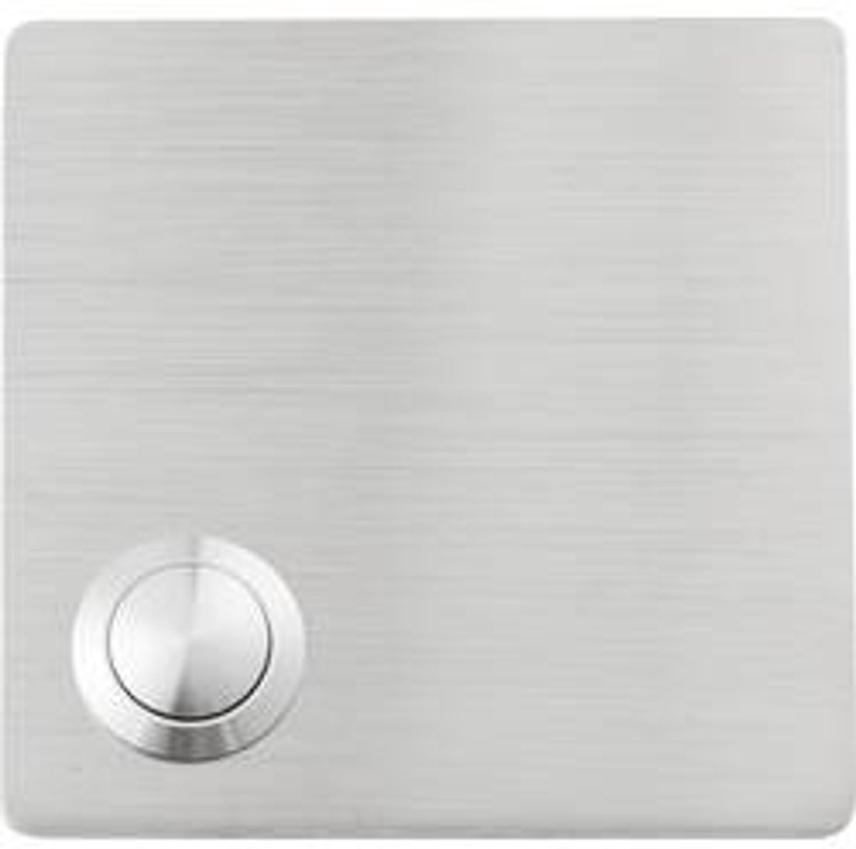 Heidemann 70548 Bouton de sonnette avec porte-nom simple acier inoxydable 48 V AC/2 A
