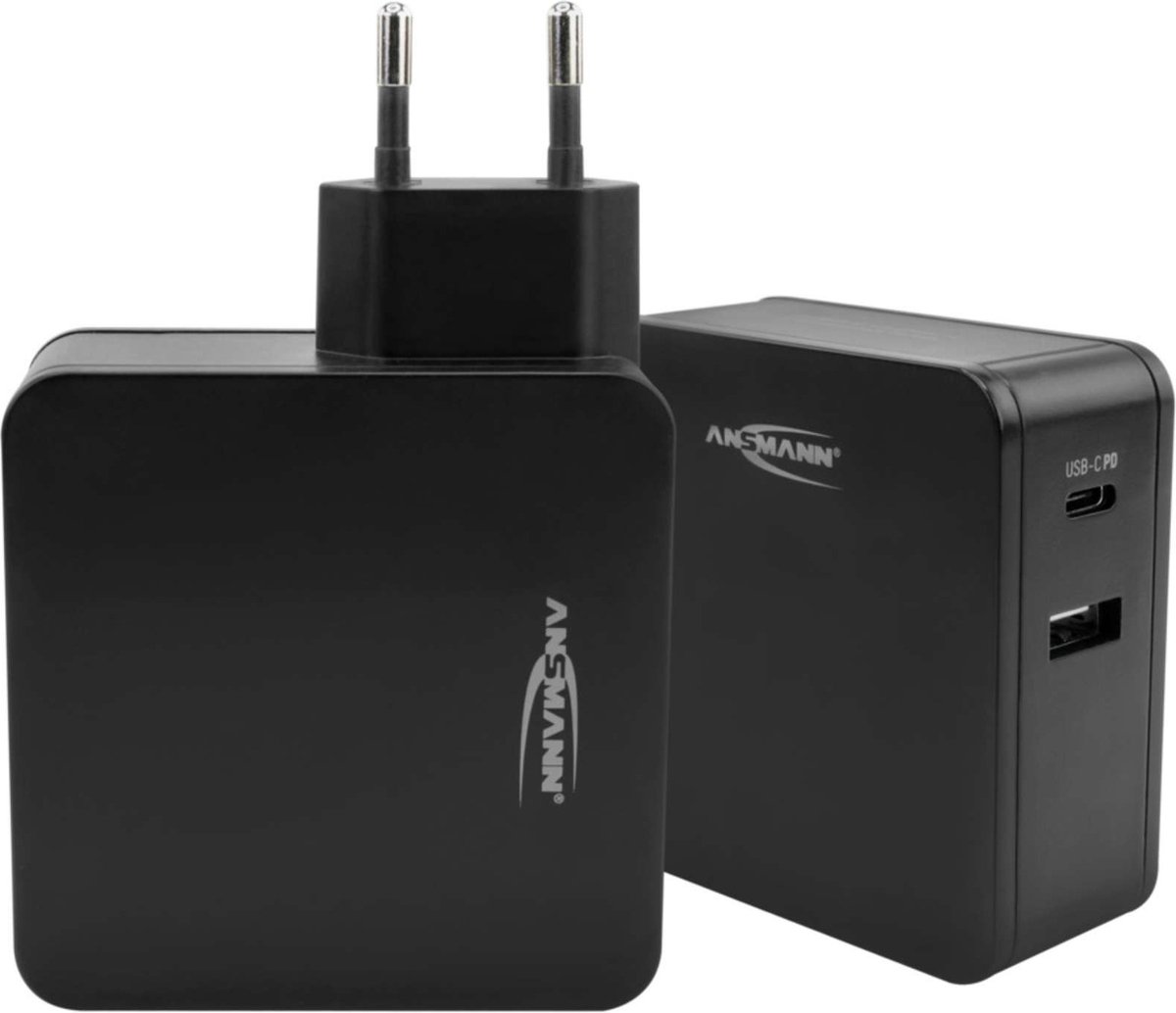 Ansmann Home Charger 247PD Chargeur USB 45 W 1x USB-A, 1x USB-C® Power Delivery noir intérieure