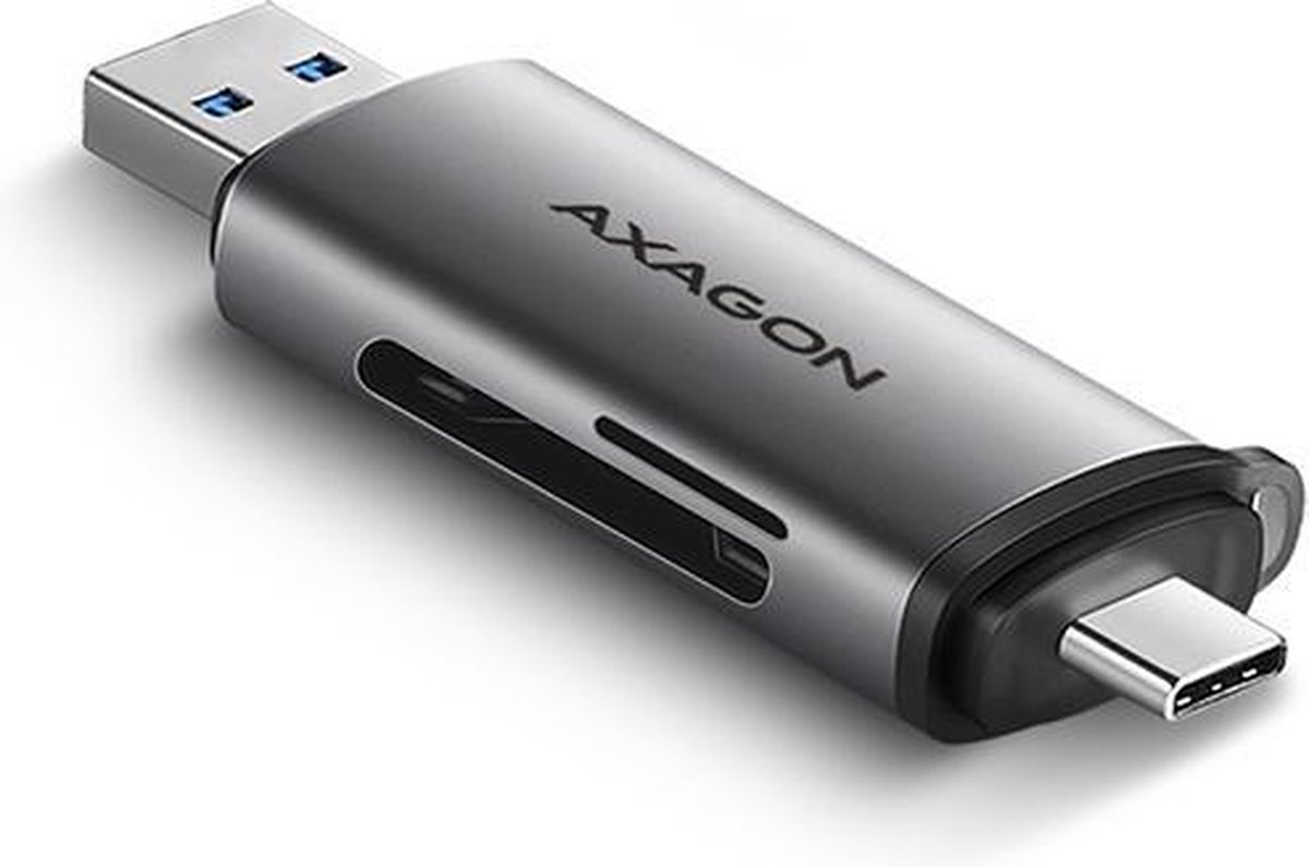AXAGON SuperSpeed USB-C & USB-A SD / microSD kortlæser