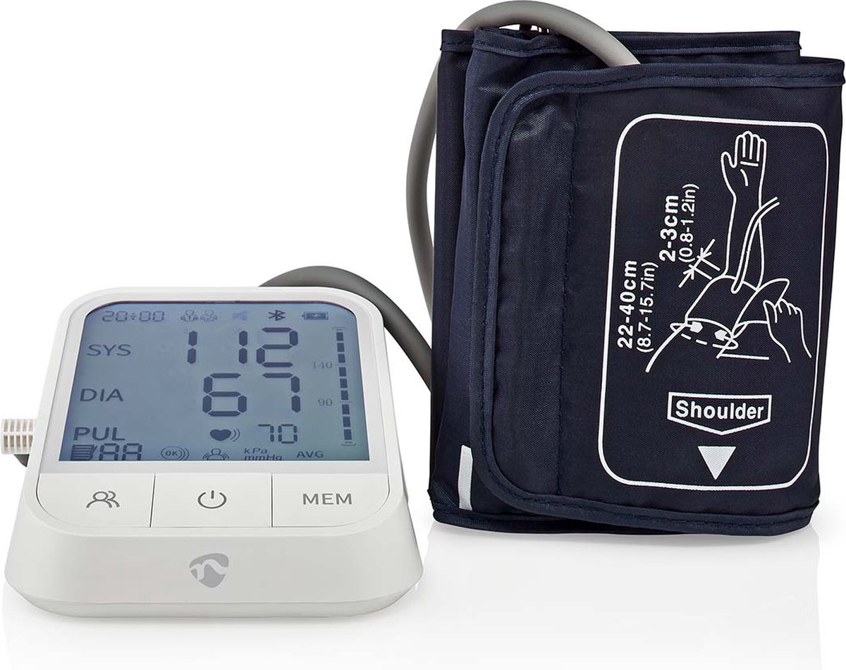 Nedis Blodtryksmåler BTHBP10WT blood pressure unit