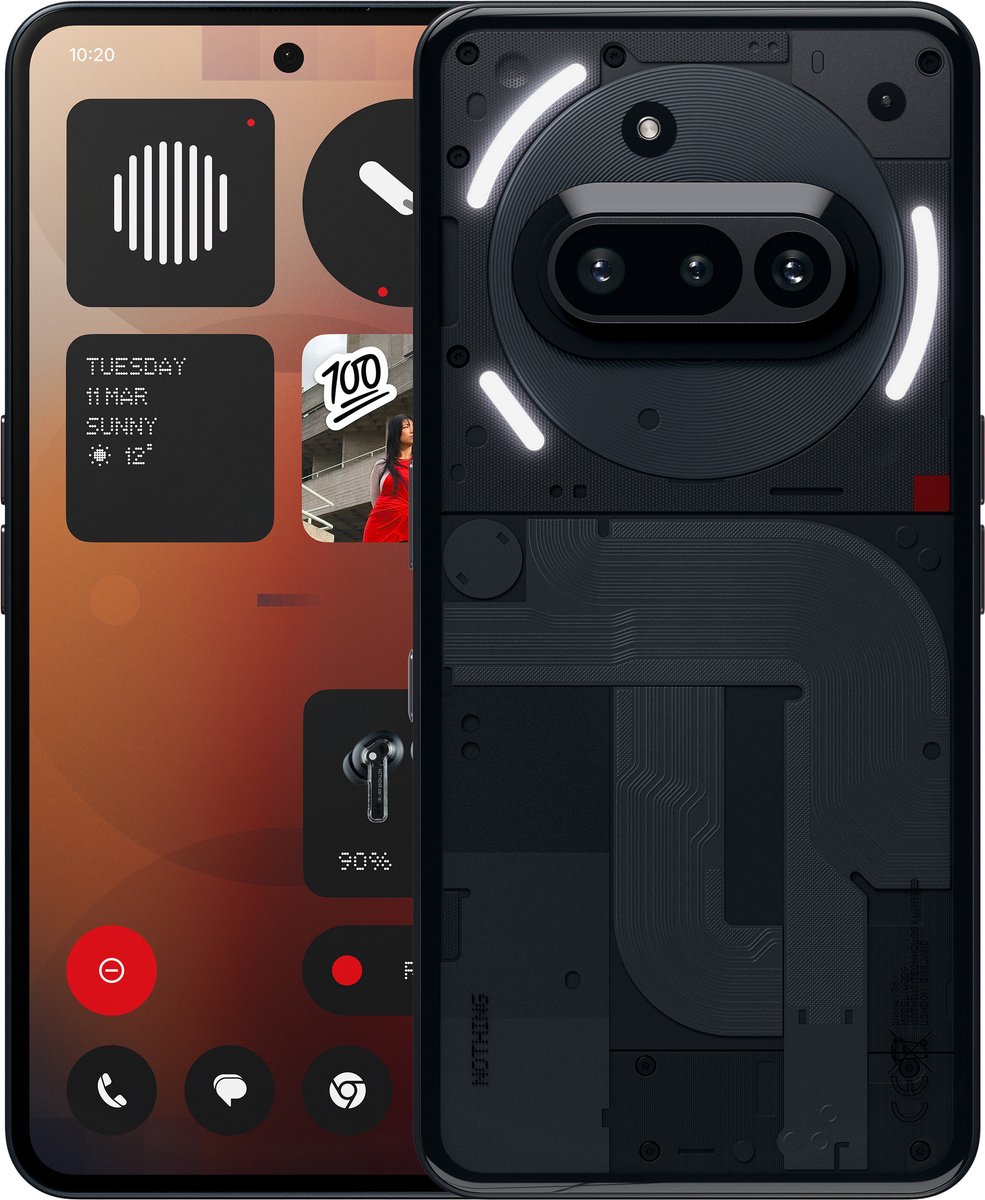 Nothing Phone (3a) 256GB/12GB - Sort